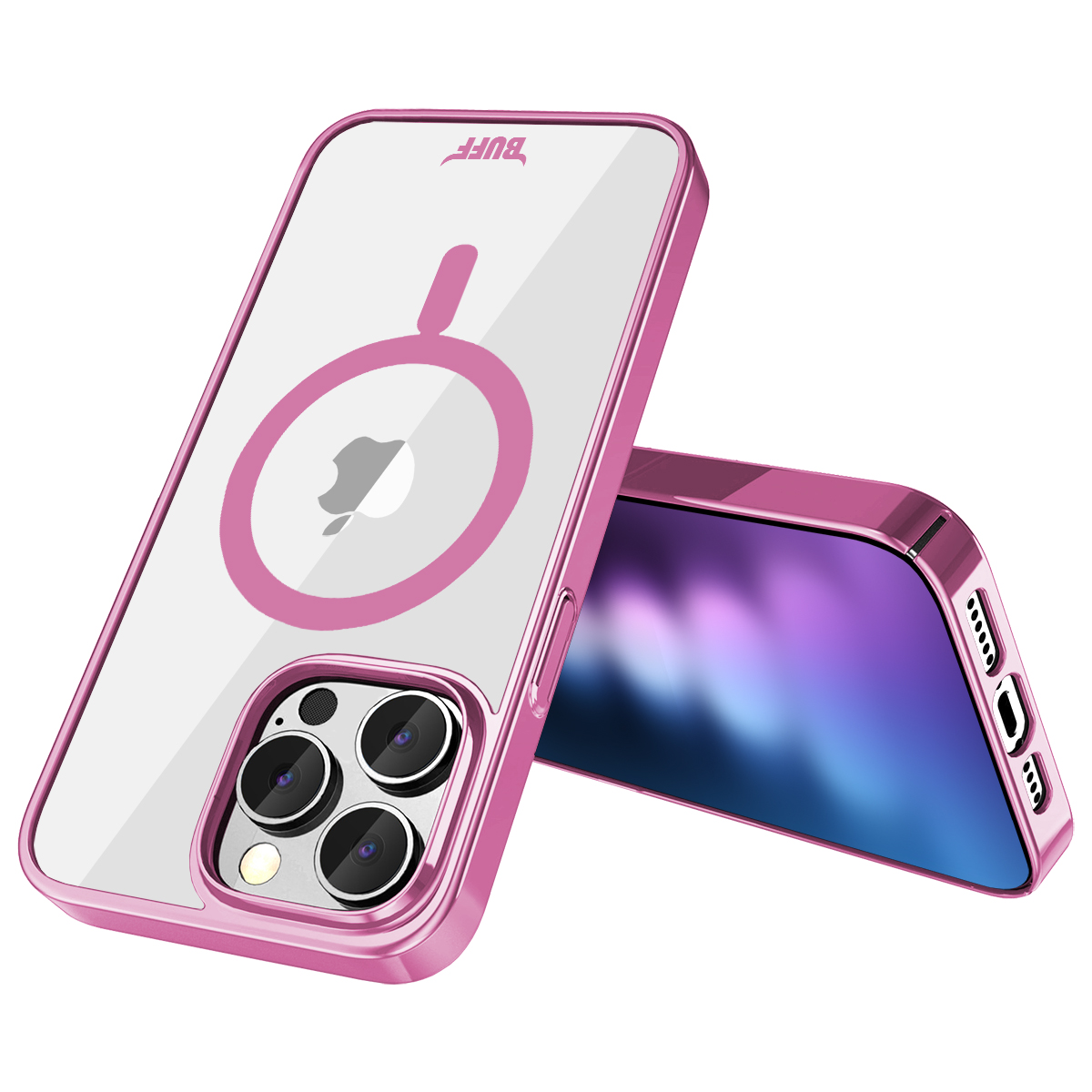 Buff iPhone 15 Pro Max MagSafe Slim Fit Kılıf Pink 8683548217912
