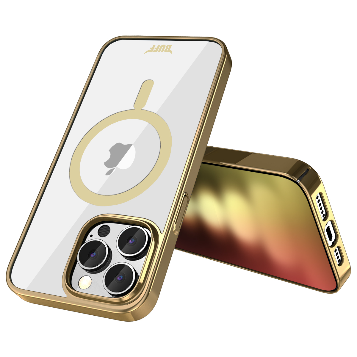 Buff iPhone 15 Pro MagSafe Slim Fit Kılıf Gold 8683548217936