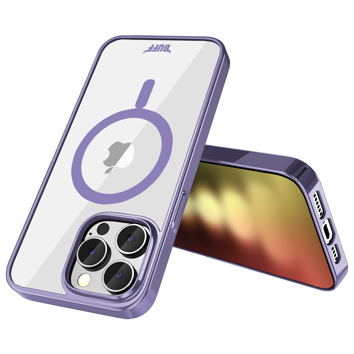 Buff iPhone 15 Pro MagSafe Slim Fit Kılıf Purple 8683548217943