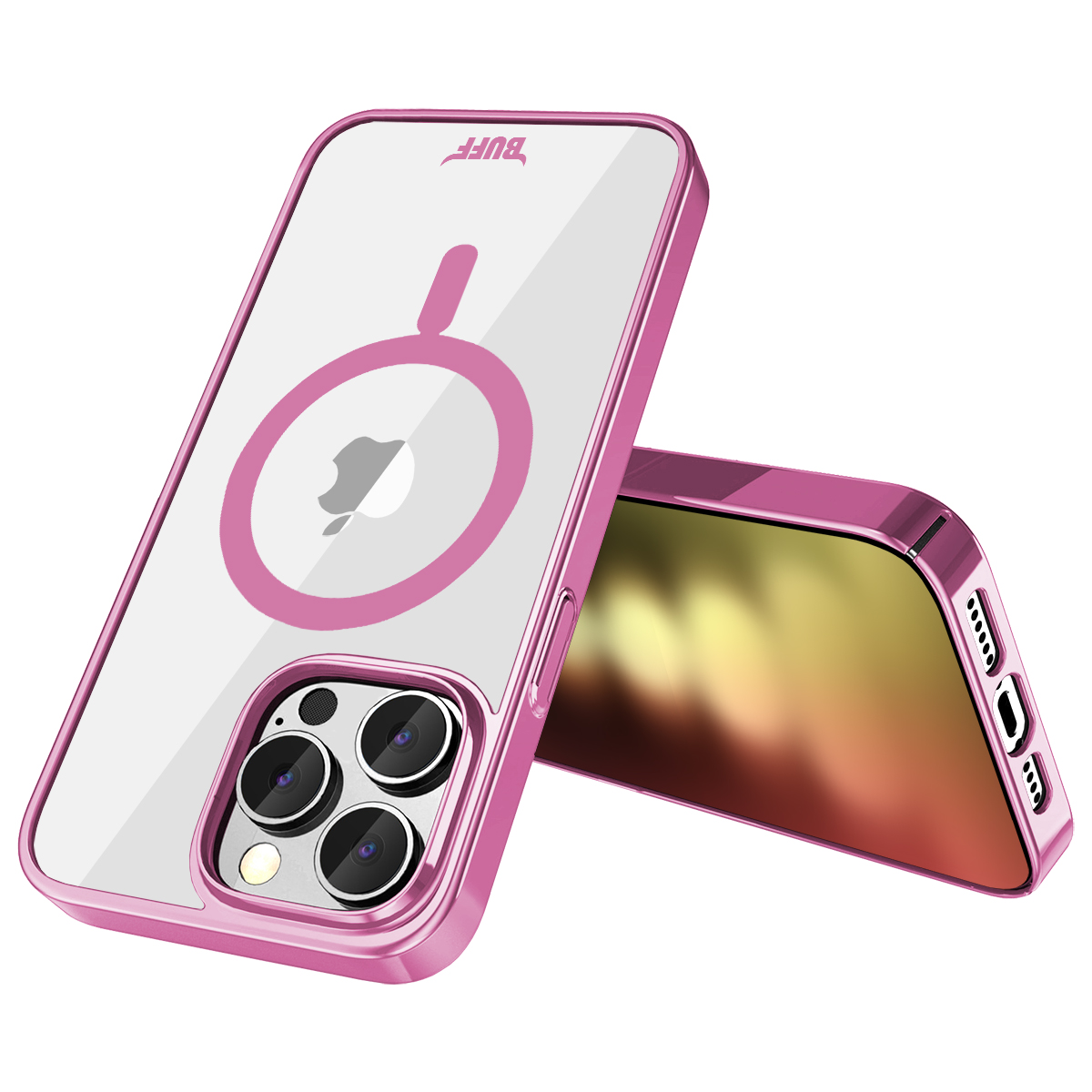 Buff iPhone 15 Pro MagSafe Slim Fit Kılıf Pink 8683548217981