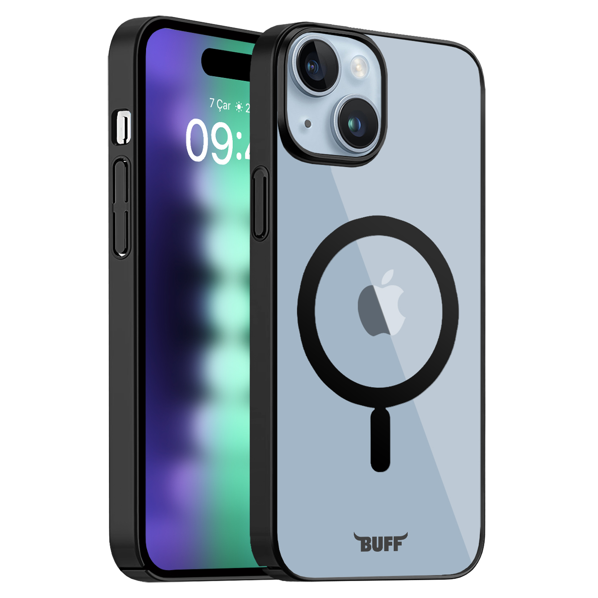 Buff iPhone 15 Plus MagSafe Slim Fit Kılıf Black 8683548217998