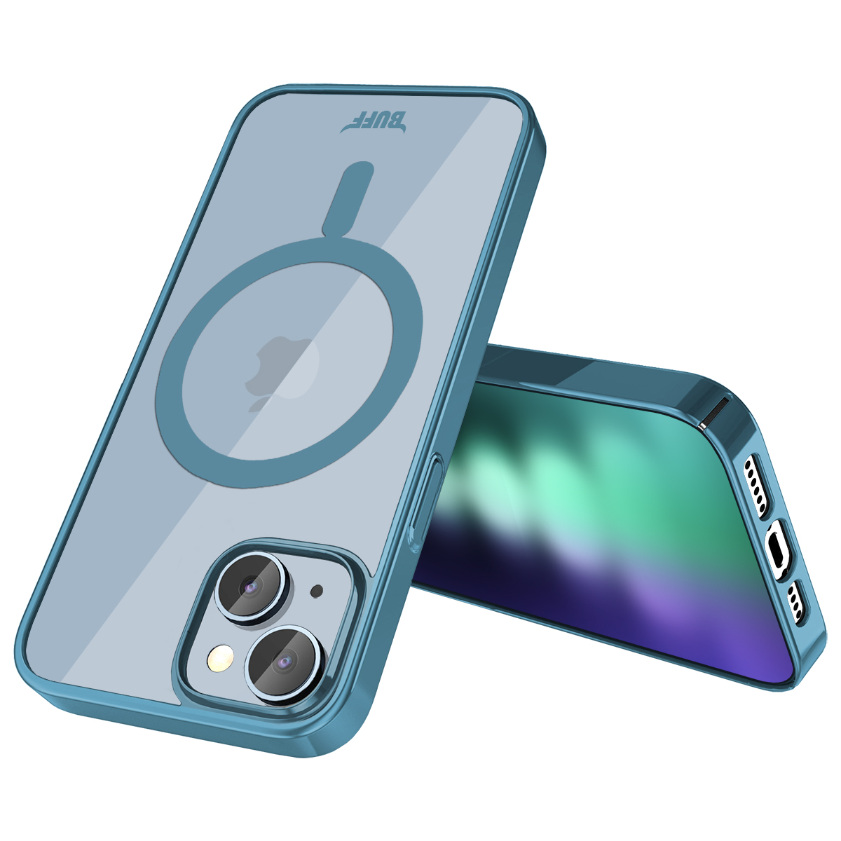 Buff iPhone 15 Plus MagSafe Slim Fit Kılıf   Blue 8683548218049