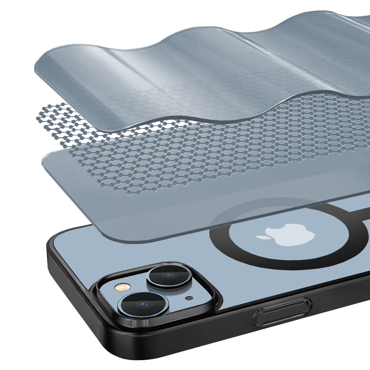 Buff iPhone 15 MagSafe Slim Fit Kılıf Black 8683548218063