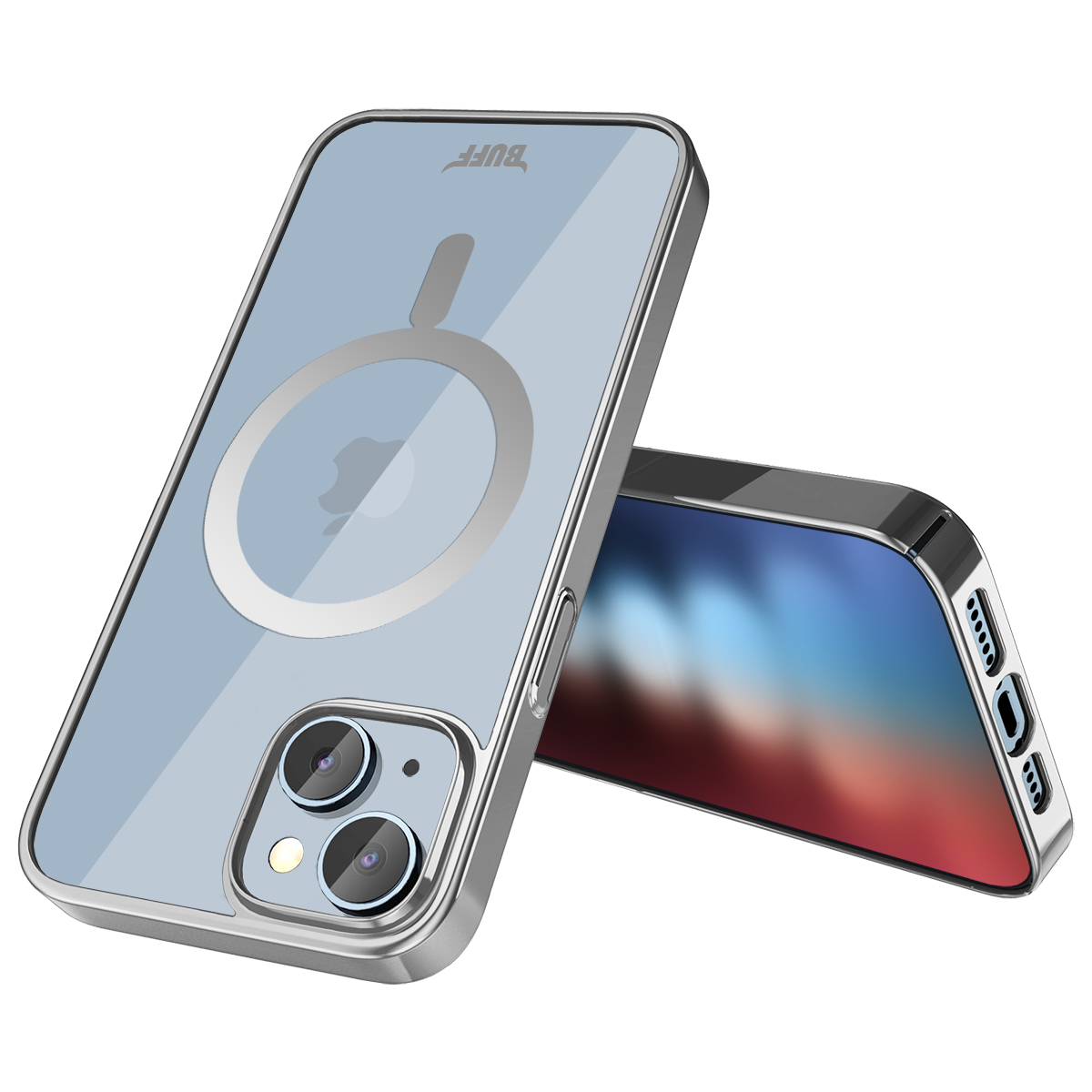 Buff iPhone 15 MagSafe Slim Fit Kılıf Silver 8683548218094