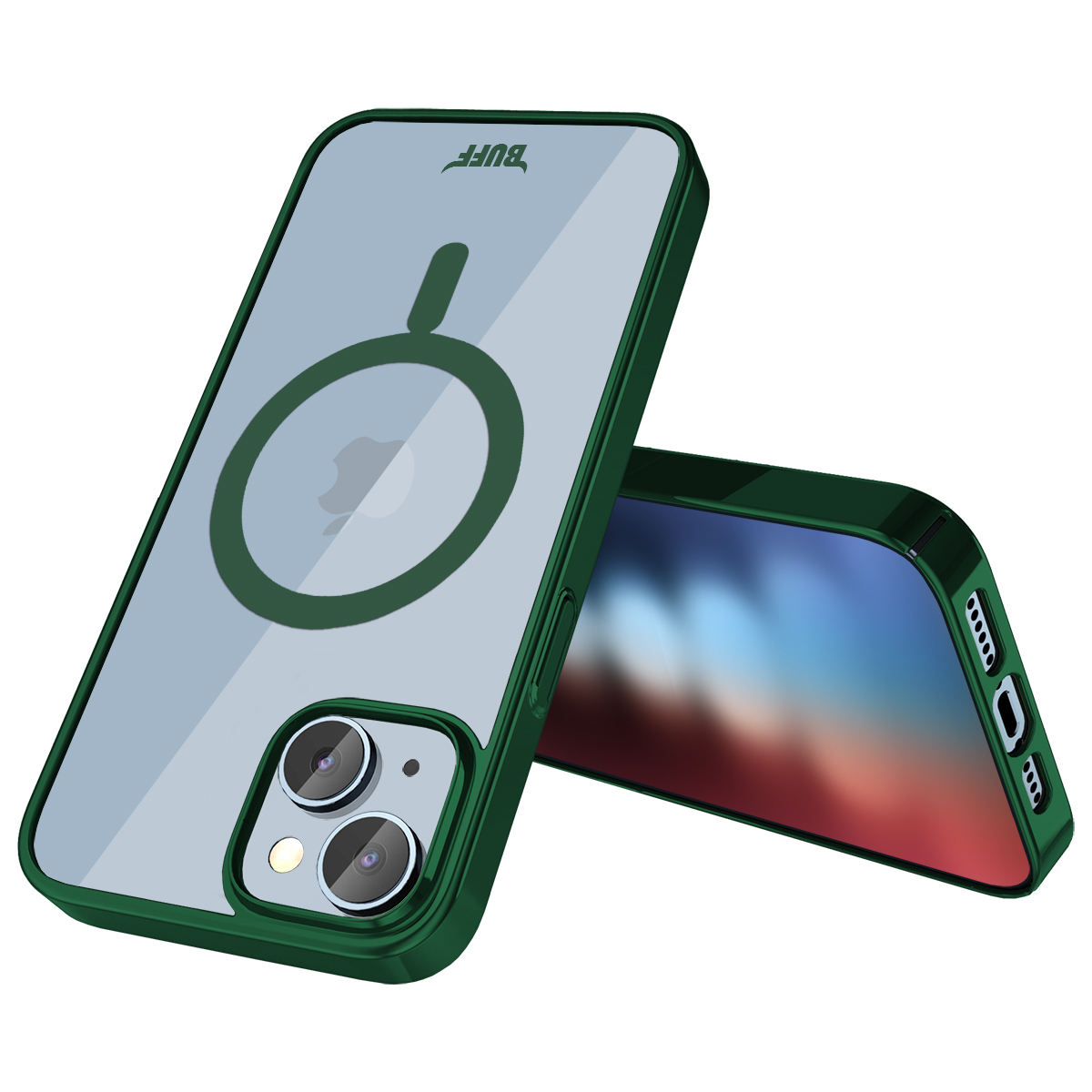 Buff iPhone 15 MagSafe Slim Fit Kılıf Dark Green 8683548218100