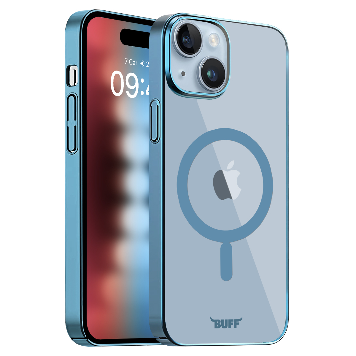 Buff iPhone 15 MagSafe Slim Fit Kılıf Light Blue 8683548218117