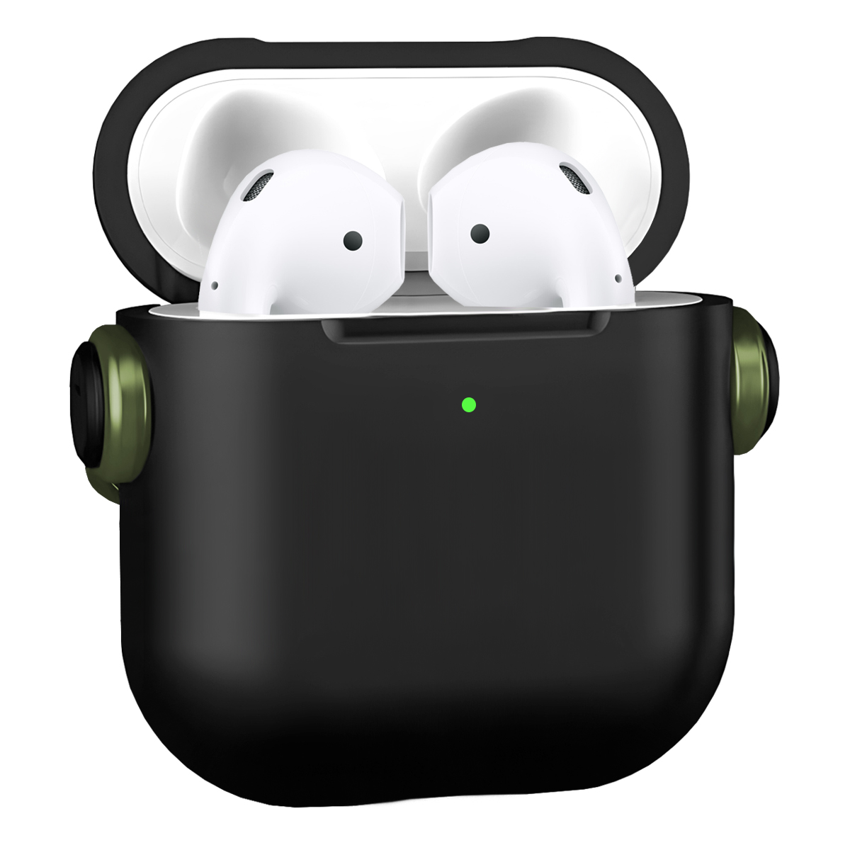 Buff Airpods 2 DjPods Kılıf Black-Dark Green 8683548218339