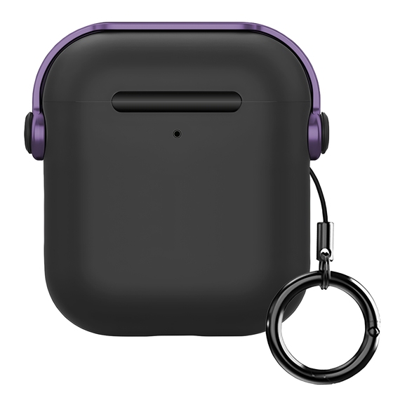 Buff Airpods 2 DjPods Kılıf Black-Purple 8683548218353