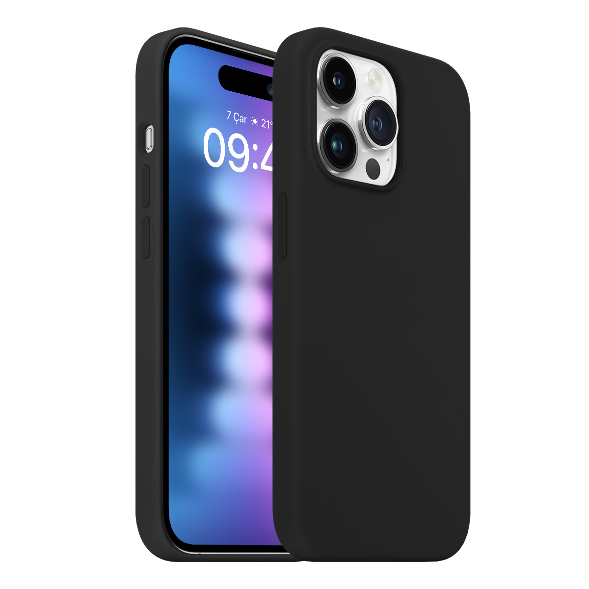 Buff iPhone 15 Pro Max Rubber Fit Kılıf Black 8683548218476