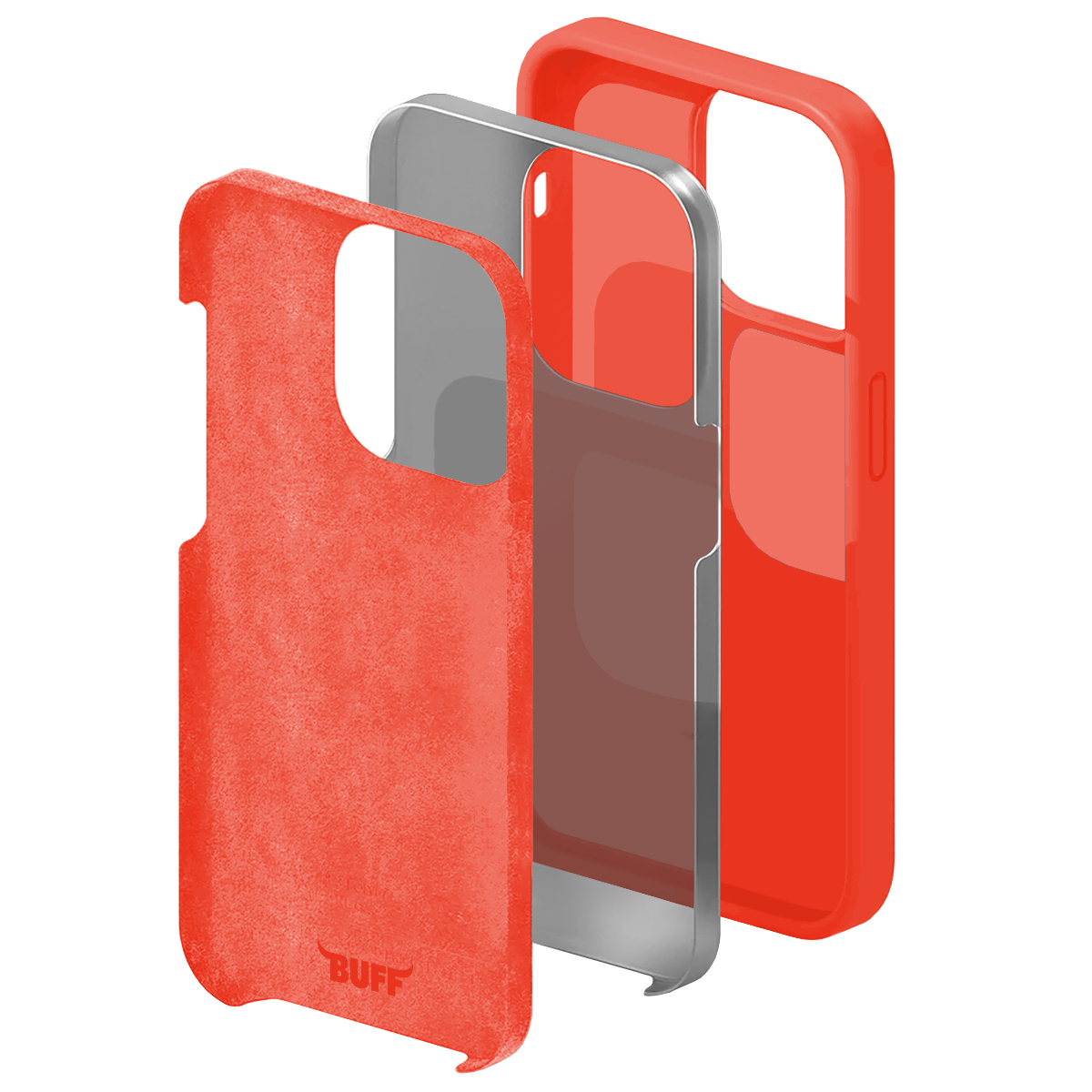 Buff iPhone 15 Pro Max Rubber Fit Kılıf Nectarine 8683548218513