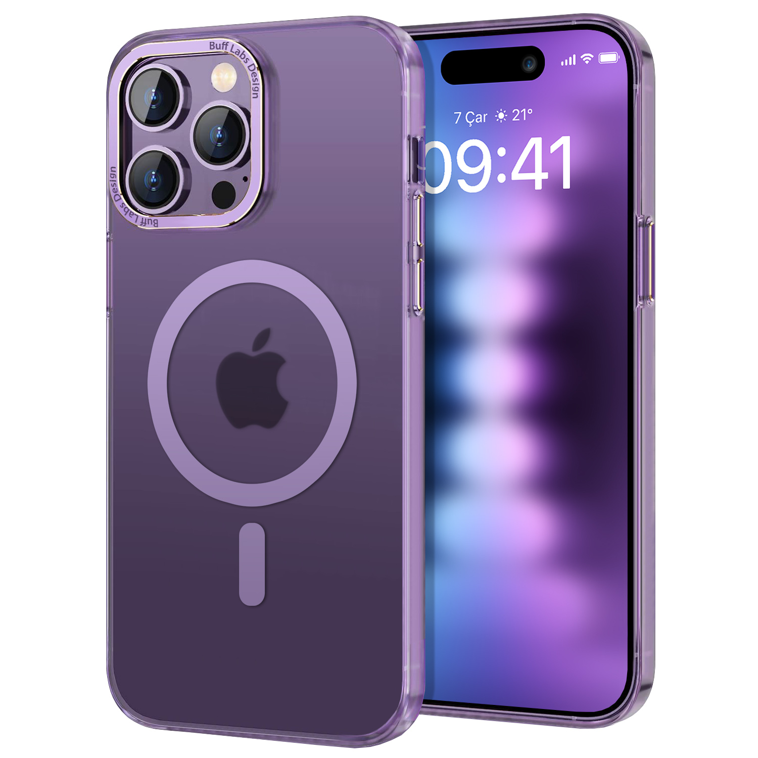 Buff iPhone 15 Pro Max TaoFit Kılıf - Mor 8683548219121
