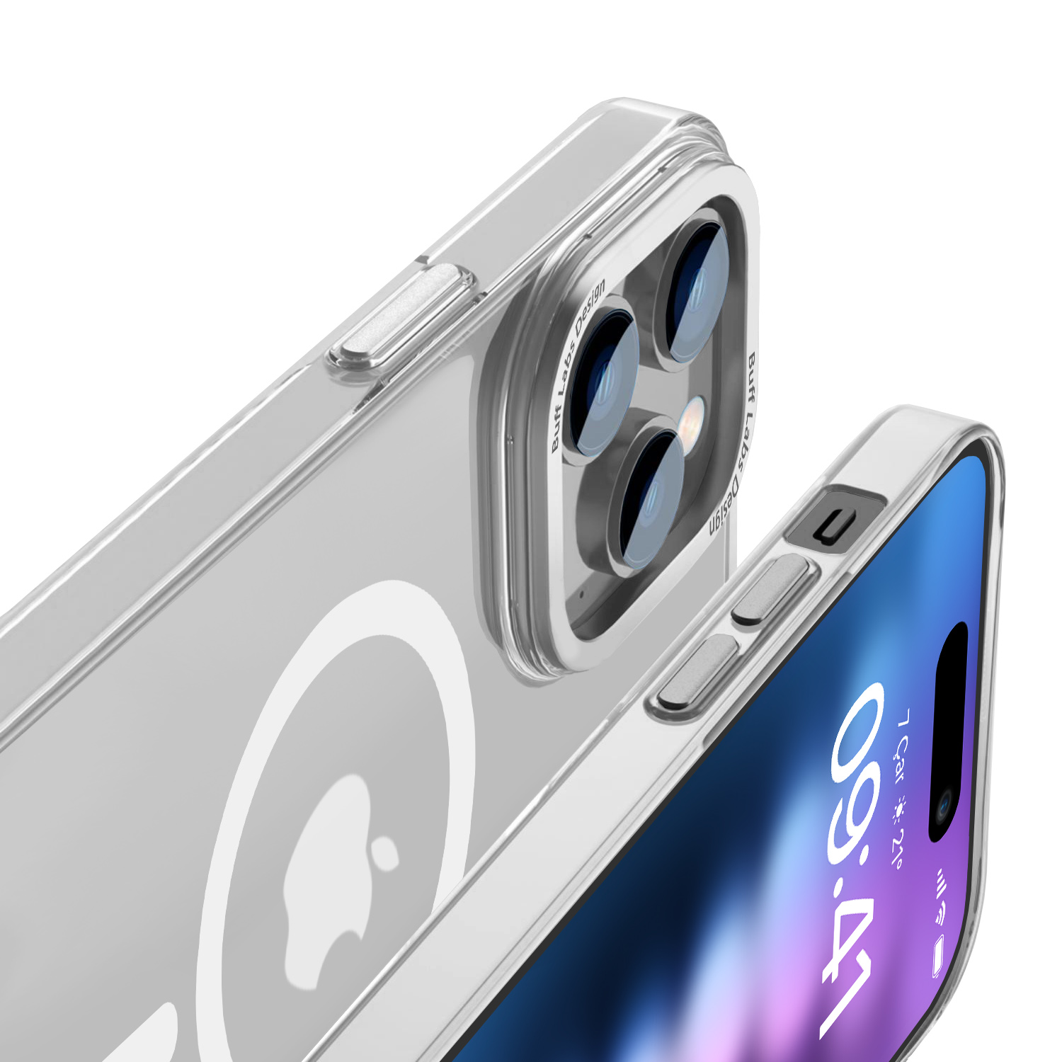 Buff iPhone 15 Pro Max TaoFit Kılıf - Beyaz 8683548219145