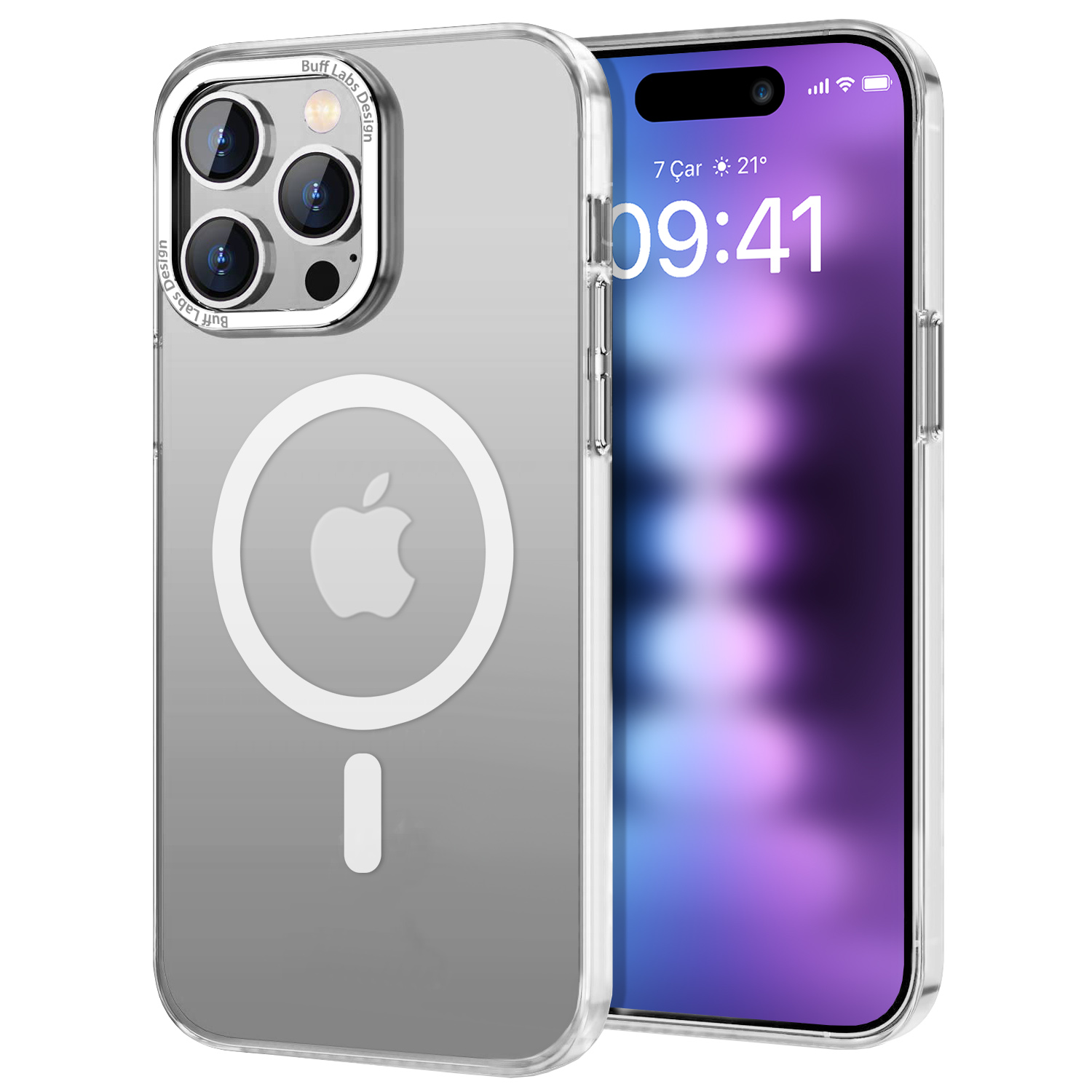 Buff iPhone 15 Pro Max TaoFit Kılıf - Beyaz 8683548219145