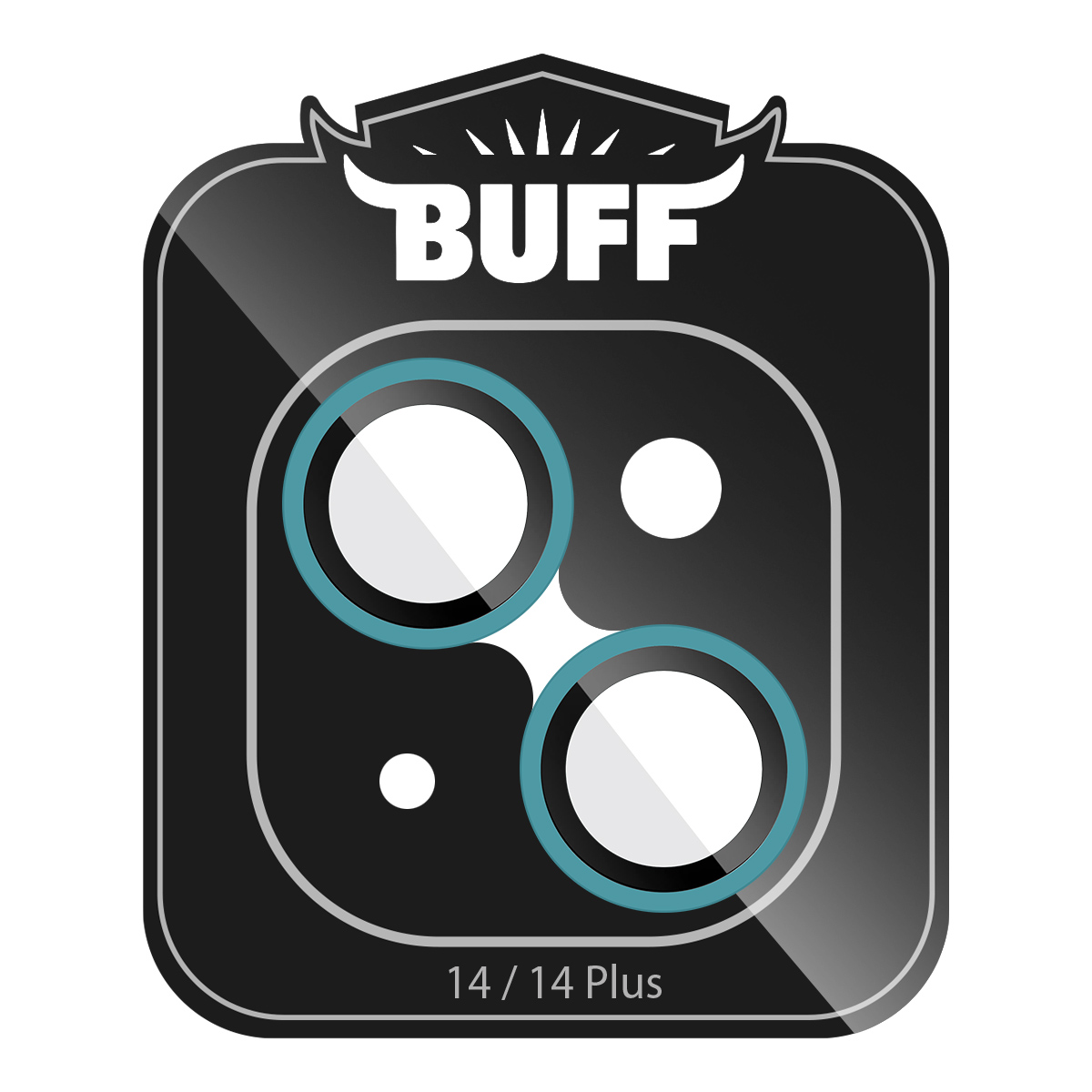 Buff iPhone 14/Plus Neon Metal Lens Koruyucu-Mavi 8683548219336