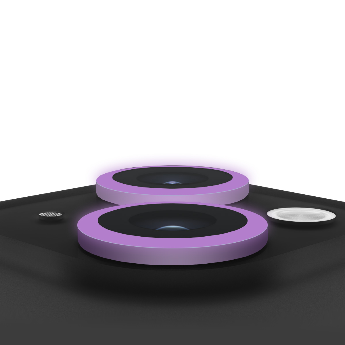 Buff iPhone 14/Plus Neon Metal Lens Koruyucu-Mor 8683548219343