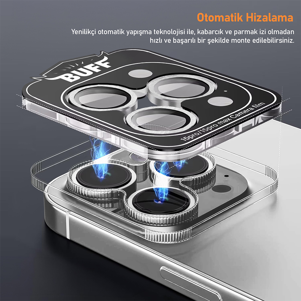Buff iPhone 15 Pro Max / 15 Pro Titanyum Lens 8683548219633