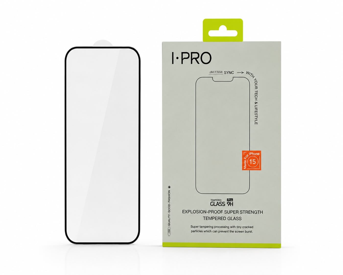 I·PRO iPhone 15 FullFit Temperli Cam Ekran Koruyucu 8683574441817