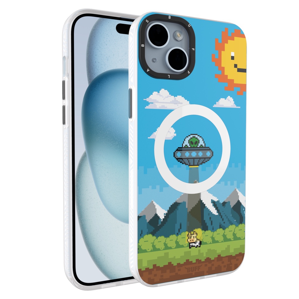 Buff iPhone 15 MagKit Desenli Kılıf UFO 8684387700177