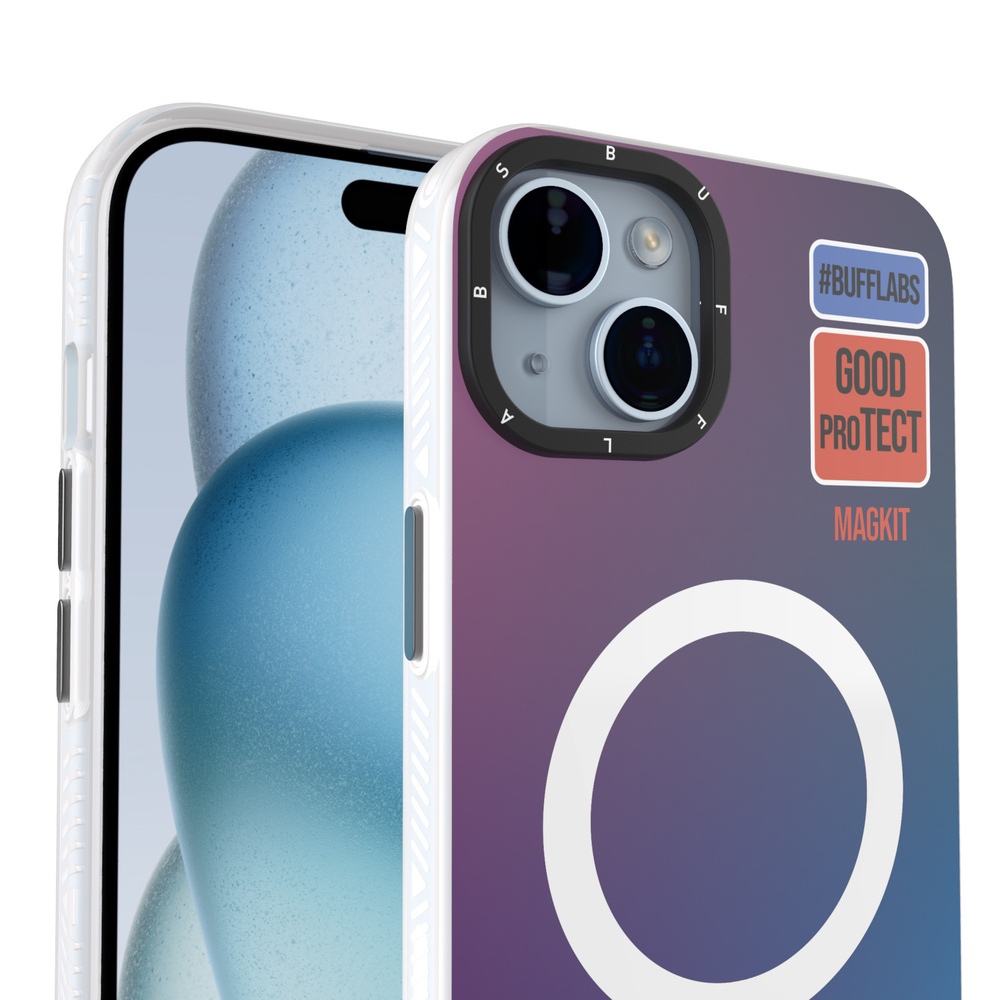 Buff iPhone 15 MagKit Desenli Kılıf Travel 8684387700184