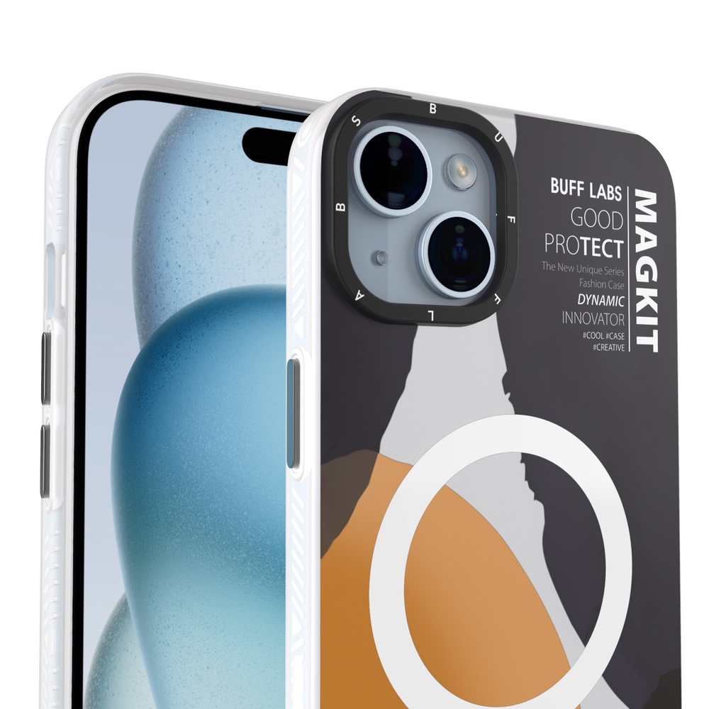 Buff iPhone 15 MagKit Desenli Kılıf Hakuna 8684387700191