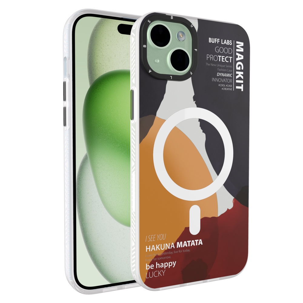 Buff iPhone 15 Plus MagKit Kılıf Hakuna 8684387700245
