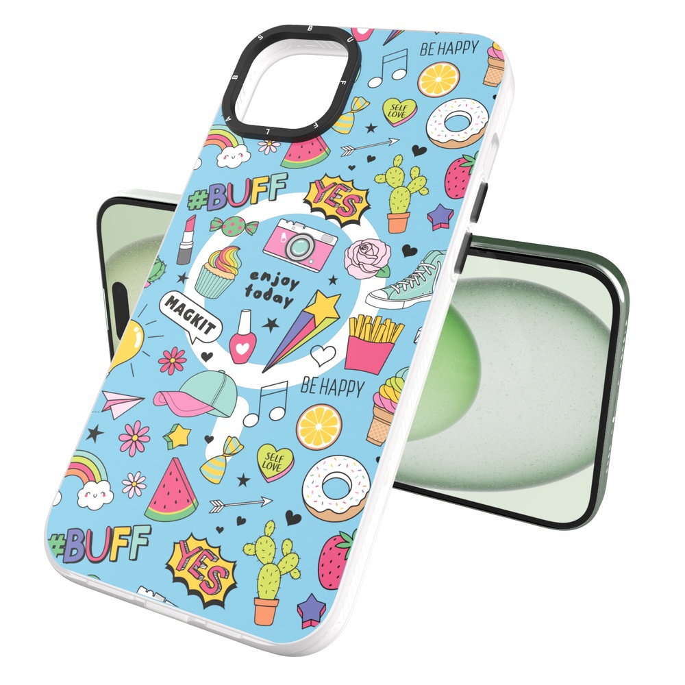 Buff iPhone 15 Plus MagKit Kılıf Blue Junior 8684387700252