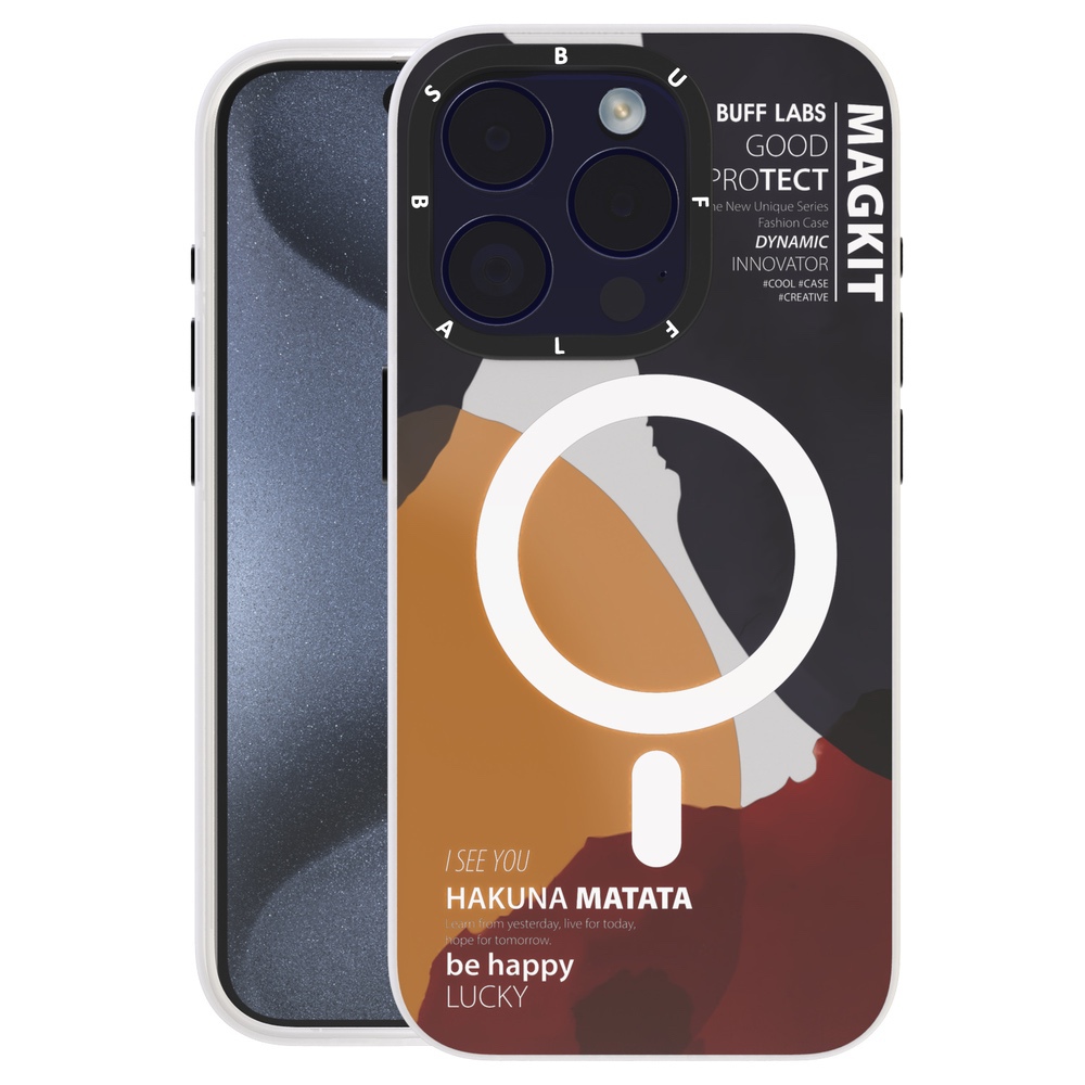 Buff iPhone 15 Pro MagKit Kılıf Hakuna 8684387700290