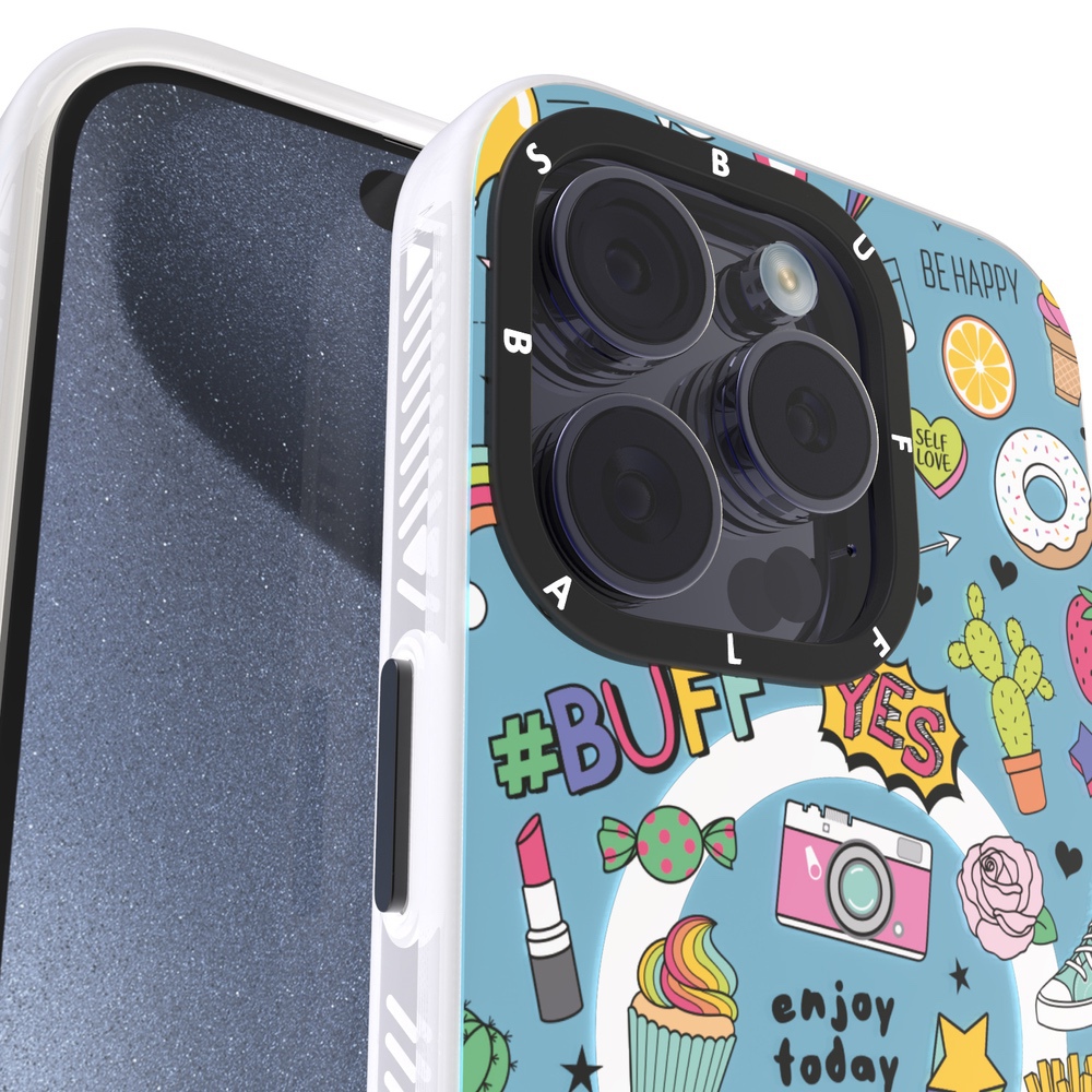 Buff iPhone 15 Pro MagKit Kılıf Blue Junior 8684387700306