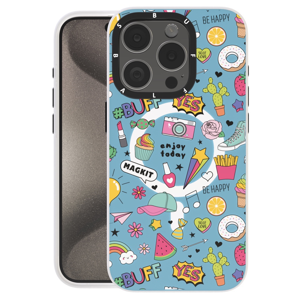 Buff iPhone 15 Pro Max MagKit Kılıf Blue Junior 8684387700351
