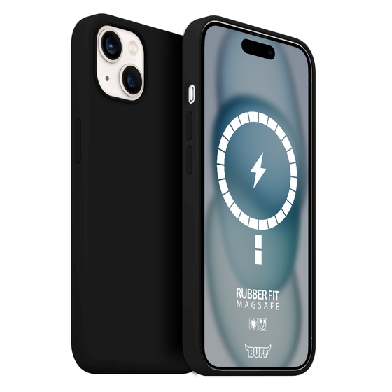 Buff iPhone 15 Magsafe Rubber Fit - Siyah 8684387701389