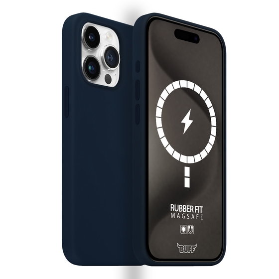 Buff iPhone 15 Pro Max Magsafe Rubber Fit - Mavi 8684387701518