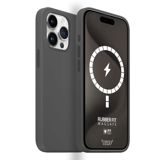 Buff iPhone 15 Pro Max Magsafe Rubber Fit - Gri 8684387701525