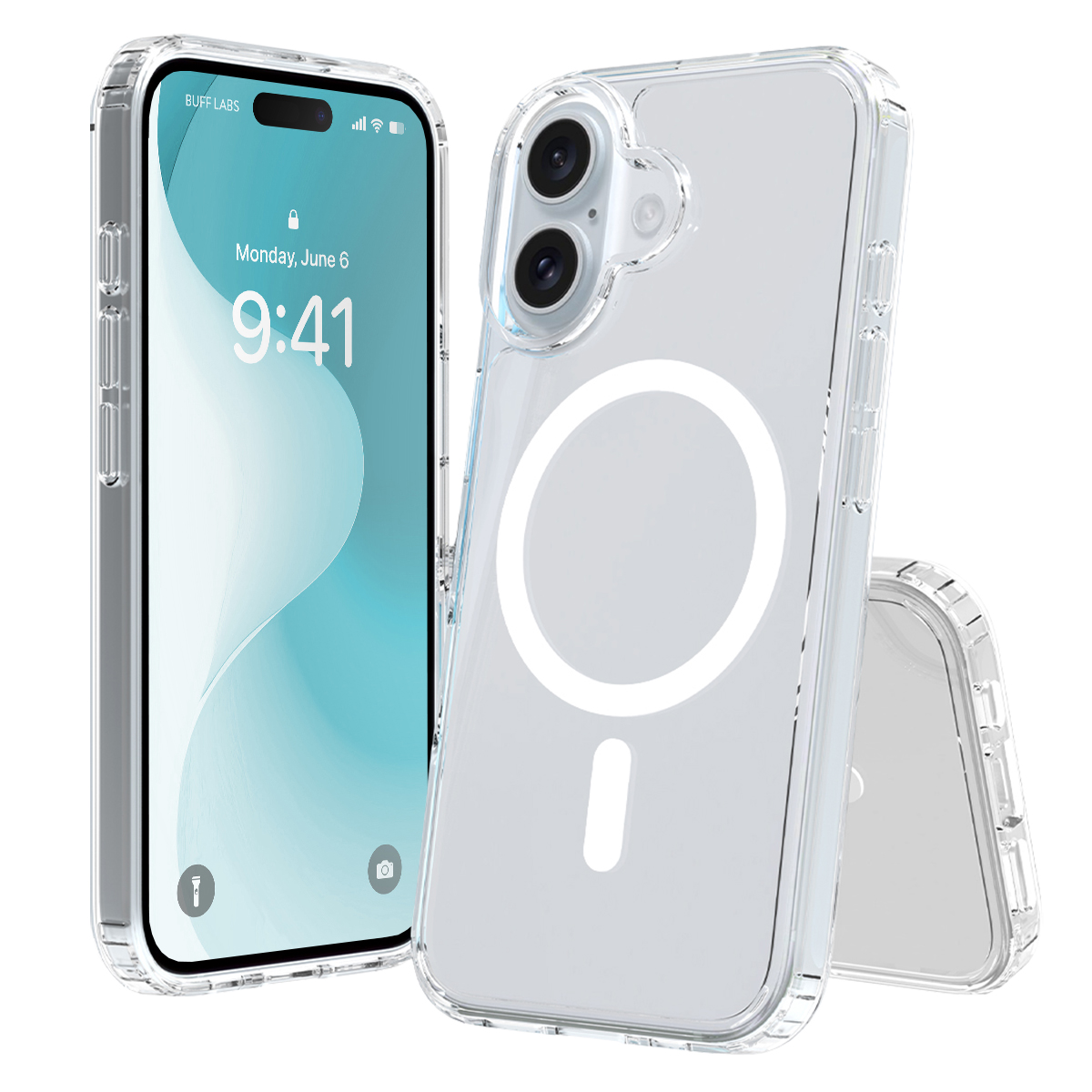 Buff iPhone 16 Magsafe Air Hybrid Şeffaf Kılıf 8684387701686