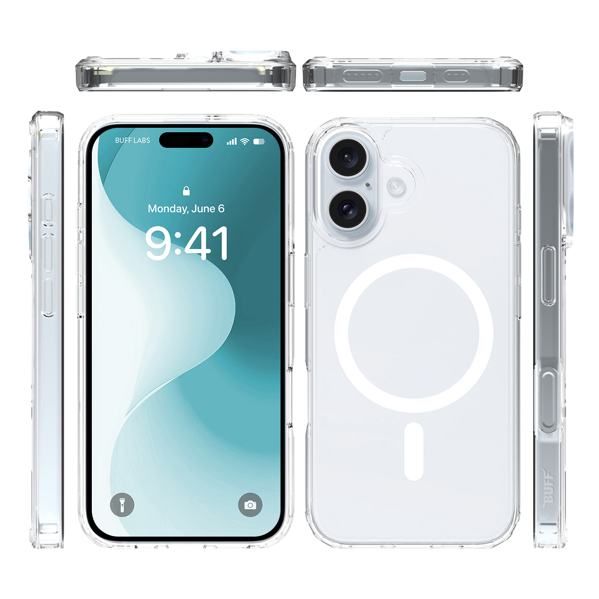 Buff iPhone 16 Magsafe Air Hybrid Şeffaf Kılıf 8684387701686