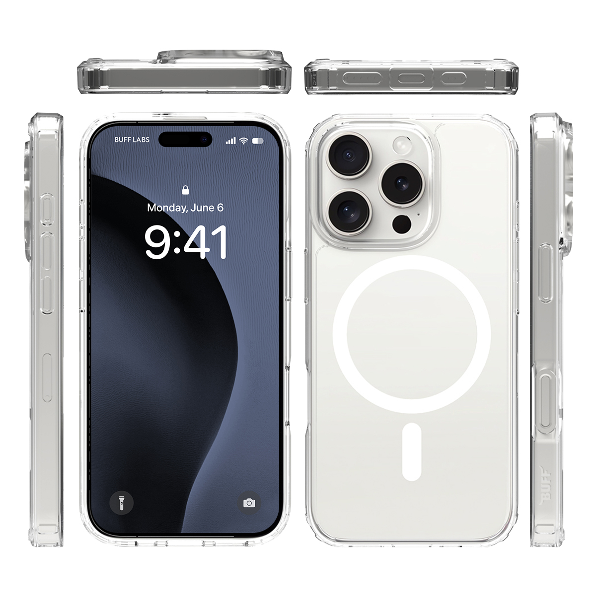 Buff iPhone 16 Pro Magsafe Air Hybrid Şeffaf Kılıf 8684387701709