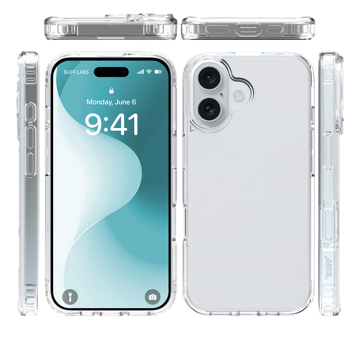 Buff iPhone 16 Air Hybrid Şeffaf Kılıf  8684387701723