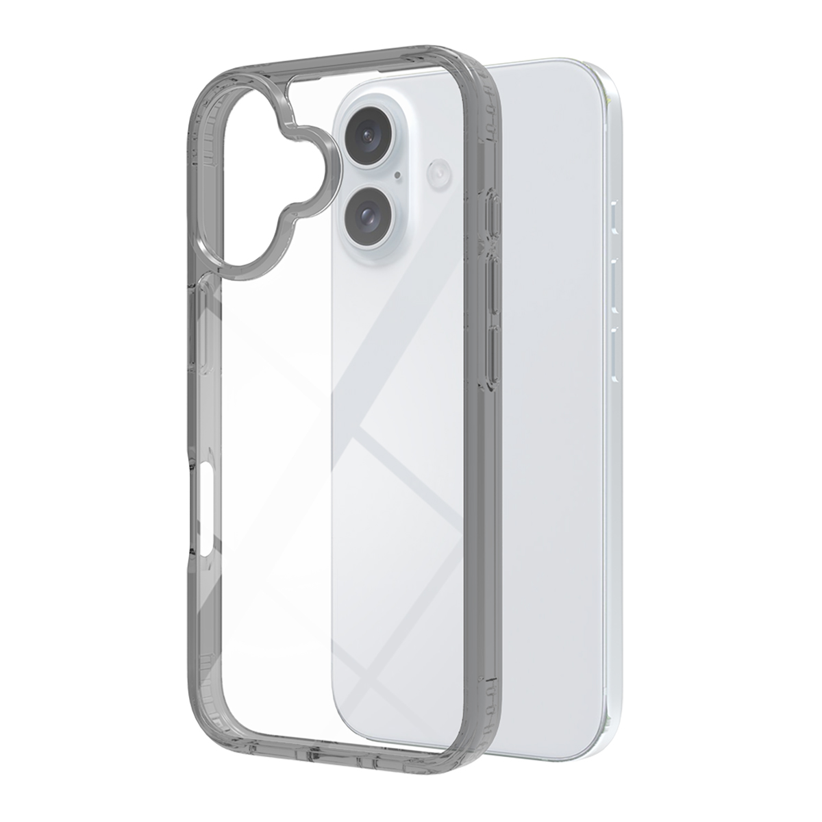 Buff iPhone 16 Air Hybrid Şeffaf Kılıf Siyah 8684387701730