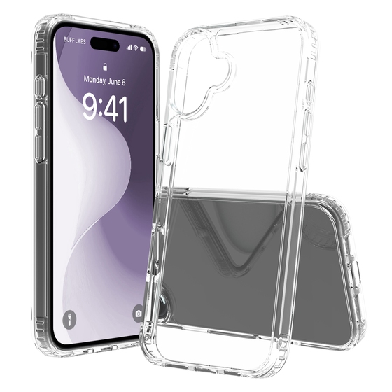 Buff iPhone 16 Plus Air Hybrid Crystal Clear Kılıf 8684387701747