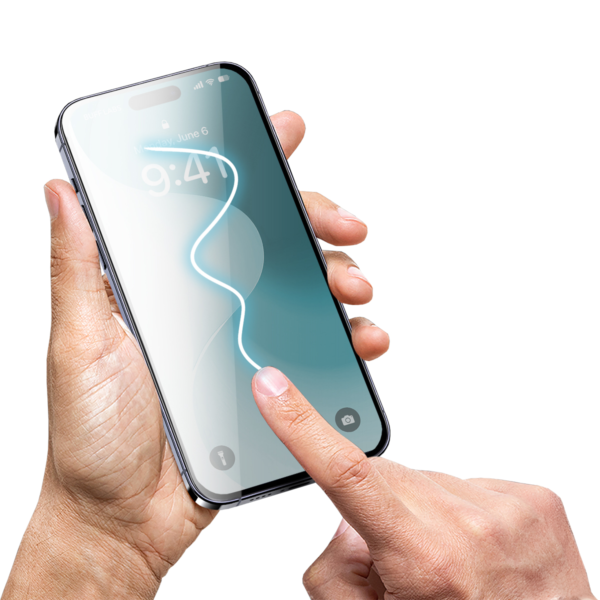 Buff iPhone 16 5D Glass EasyFit Ekran Koruyucu 8684387701808