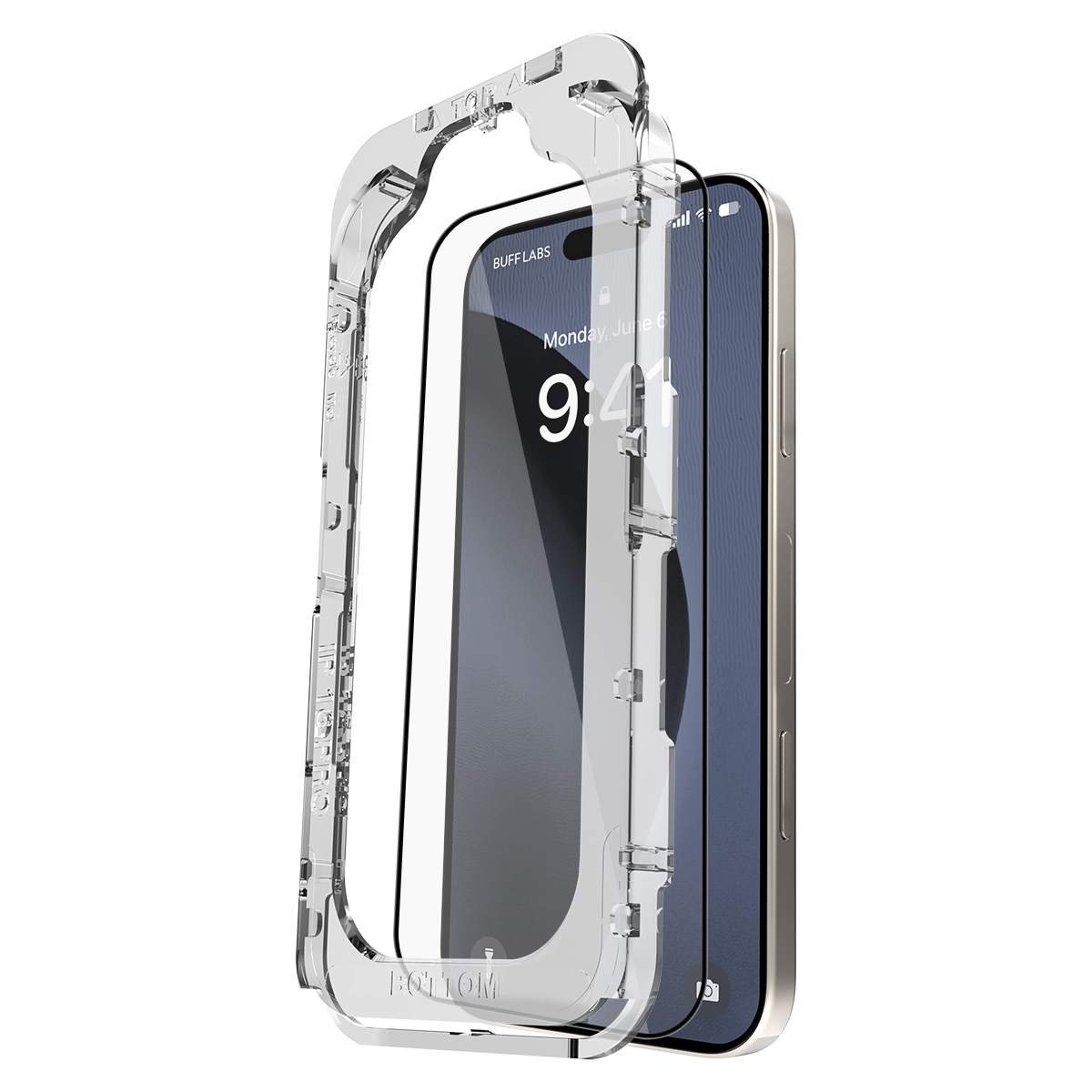 Buff iPhone 16 Pro 5D Glass EasyFit Ekran Koruyucu 8684387701822