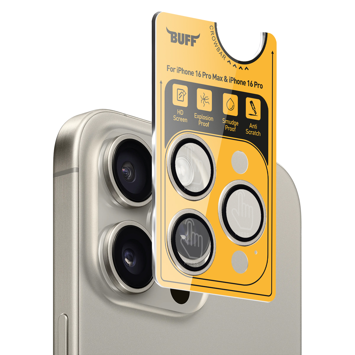 Buff iPhone 16 Pro/Max Titanyum Lens Gri 8684387701938