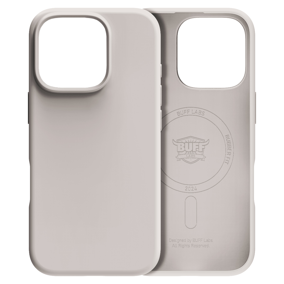 Buff iPhone 16 Pro Max Magsafe Rubber Fit - Taş 8684387702232