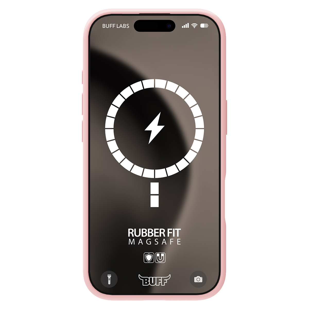 Buff iPhone 16 Pro Max Magsafe Rubber Fit - Pembe 8684387702249