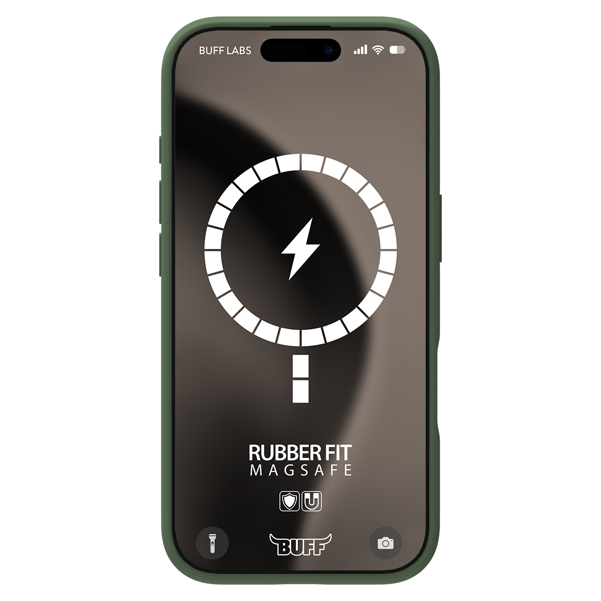 Buff iPhone 16 Pro Max Magsafe Rubber Fit - Yeşil 8684387702270