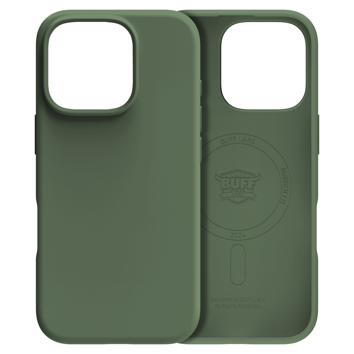 Buff iPhone 16 Pro Max Magsafe Rubber Fit - Yeşil 8684387702270