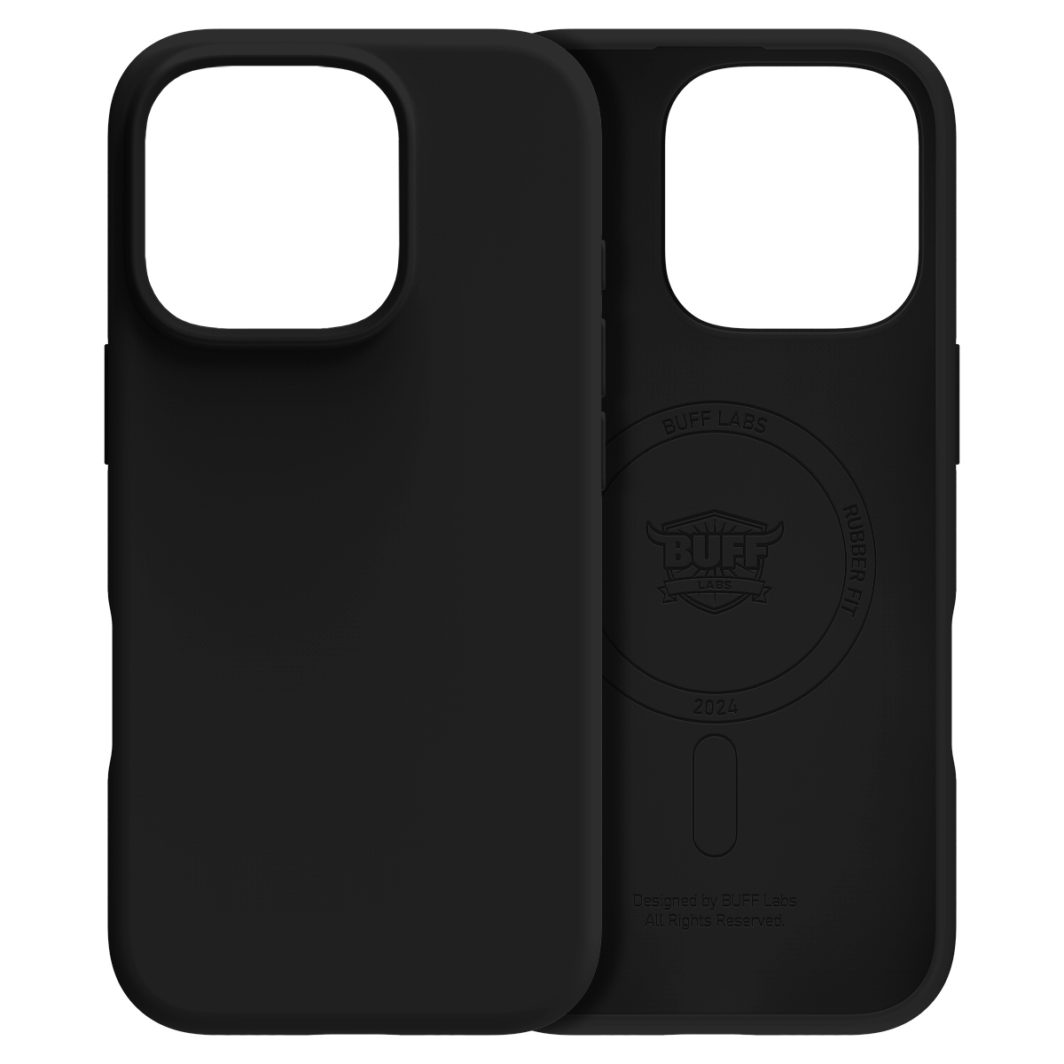 Buff iPhone 16 Pro Max Magsafe Rubber Fit - Siyah 8684387702287