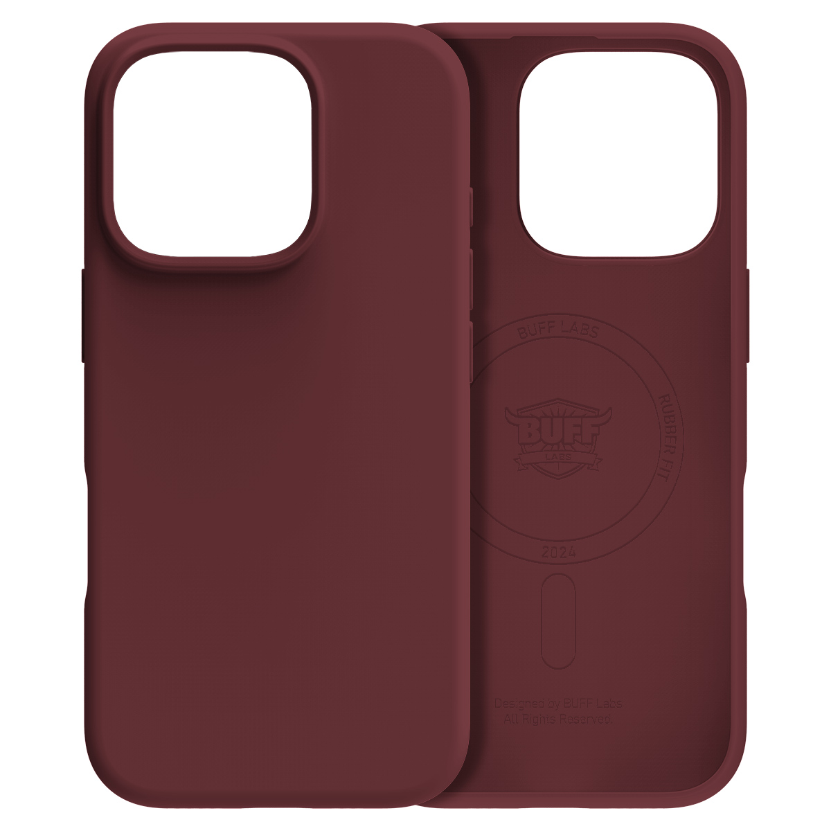 Buff iPhone 16 Pro Magsafe Rubber Fit Kılıf Plum 8684387702294