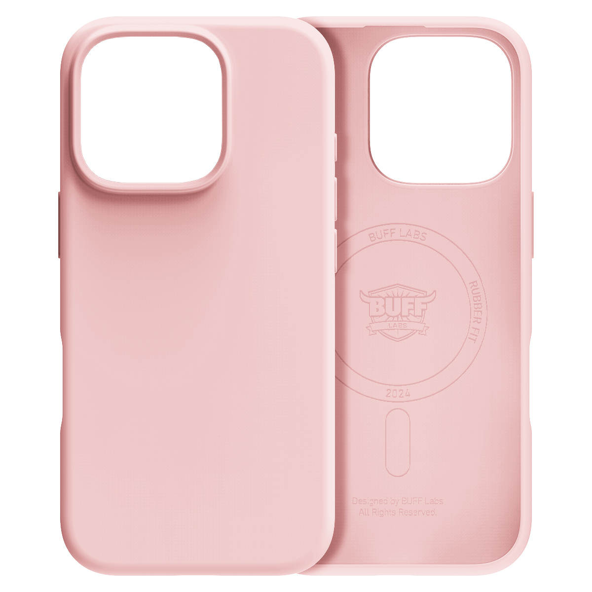Buff iPhone 16 Pro Magsafe Rubber Fit Kılıf Pembe 8684387702324
