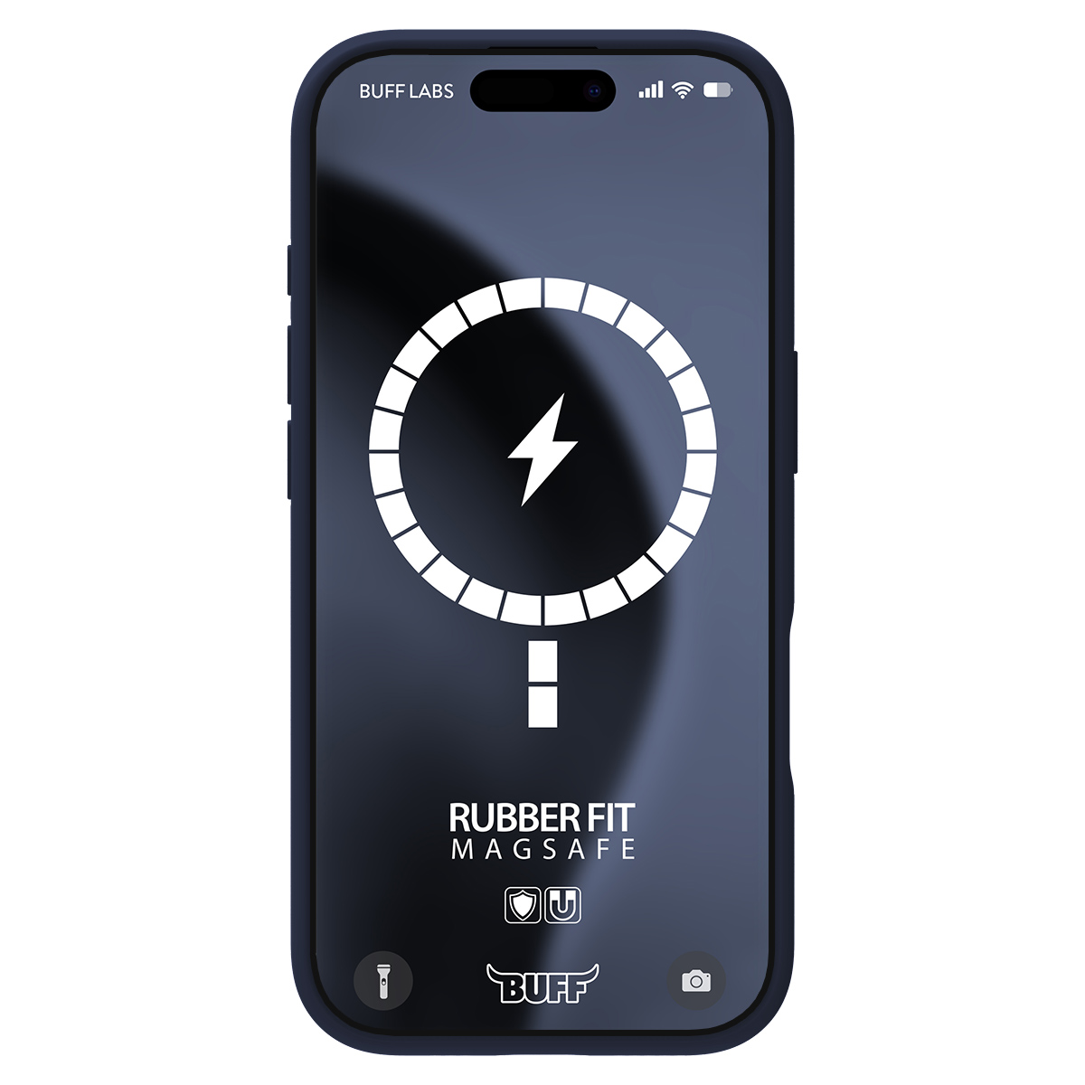 Buff iPhone 16 Pro Magsafe Rubber Fit Kılıf Mavi 8684387702348