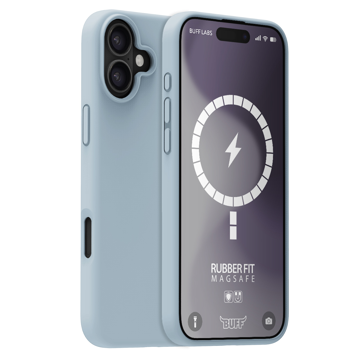 Buff iPhone 16 Plus Magsafe Rubber Kılıf-Mavi 8684387702386